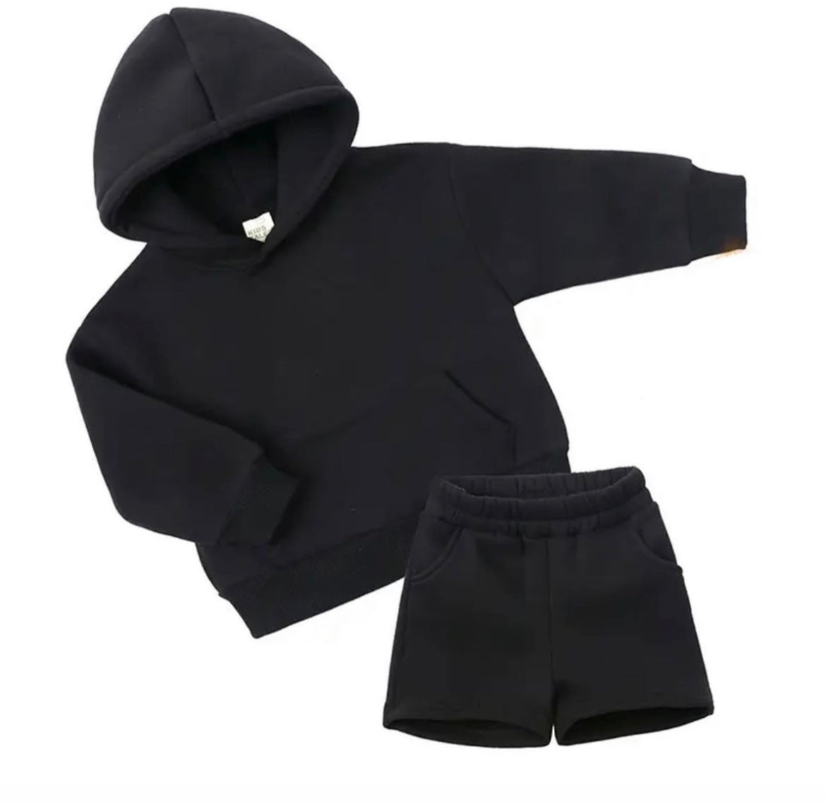 Black hoodie set