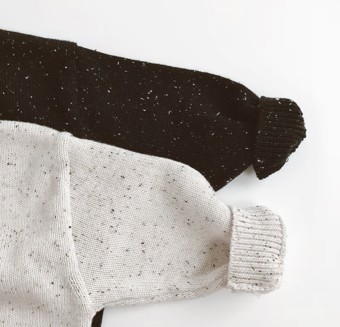 Black speckle knit