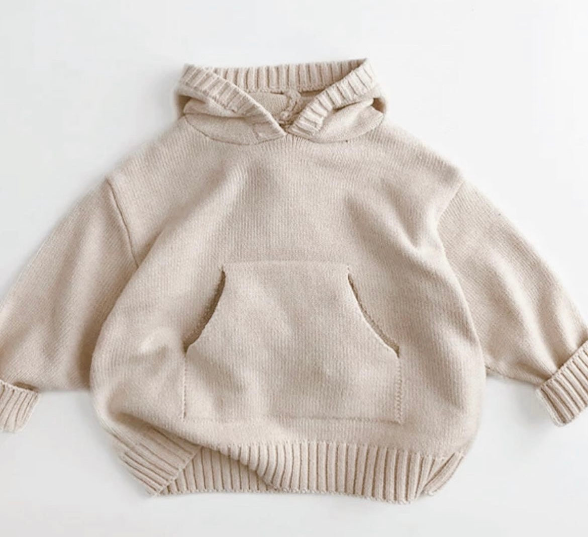 Knit hoodie