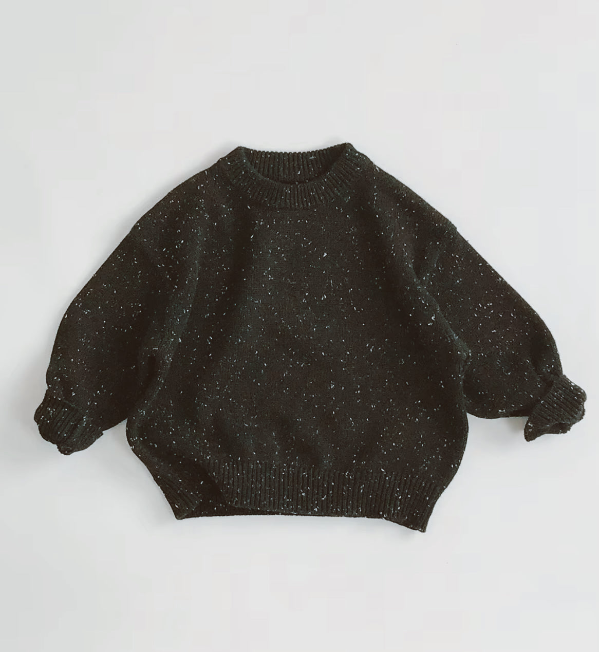 Black speckle knit