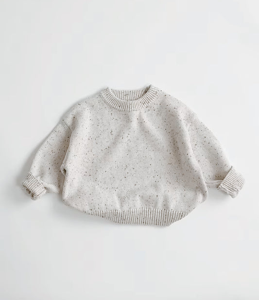 Cream speckle knit